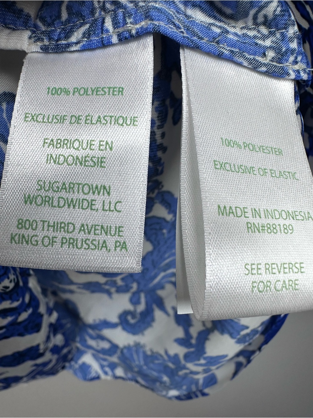 Lilly Pulitzer Women’s Kaori 3/4 Sleeve Off Shoulder Deeper Coconut Ride With Me - Picture 10 of 10